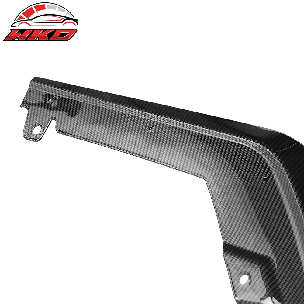 Fits 15-21 Subaru WRX STI MPX Style Front Bumper Lip Spoiler Carbon Fiber Print