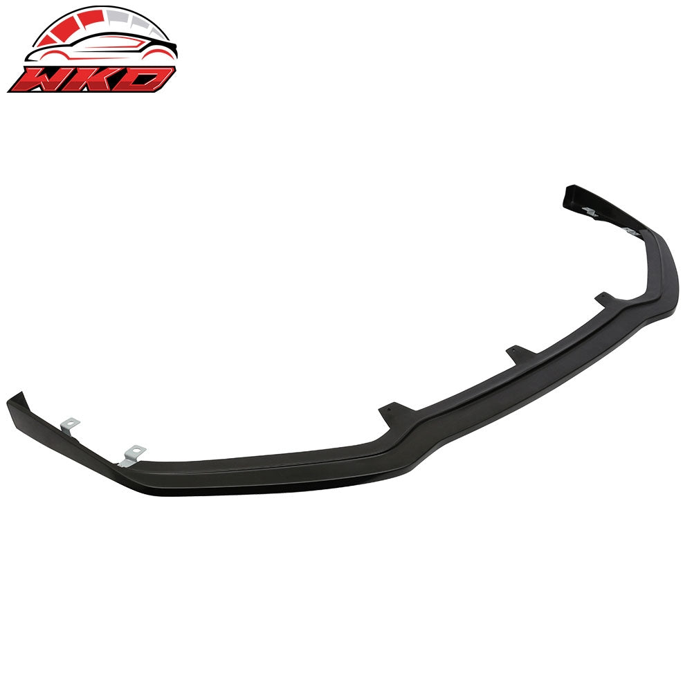 Fits 13-14 Subaru Legacy STI Style Front Bumper Lip Spoiler Unpainted Black PU