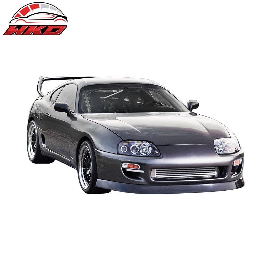 Fits 93-98 Toyota Supra Paisley Style Front Bumper Lip Spoiler PU Chin Splitter
