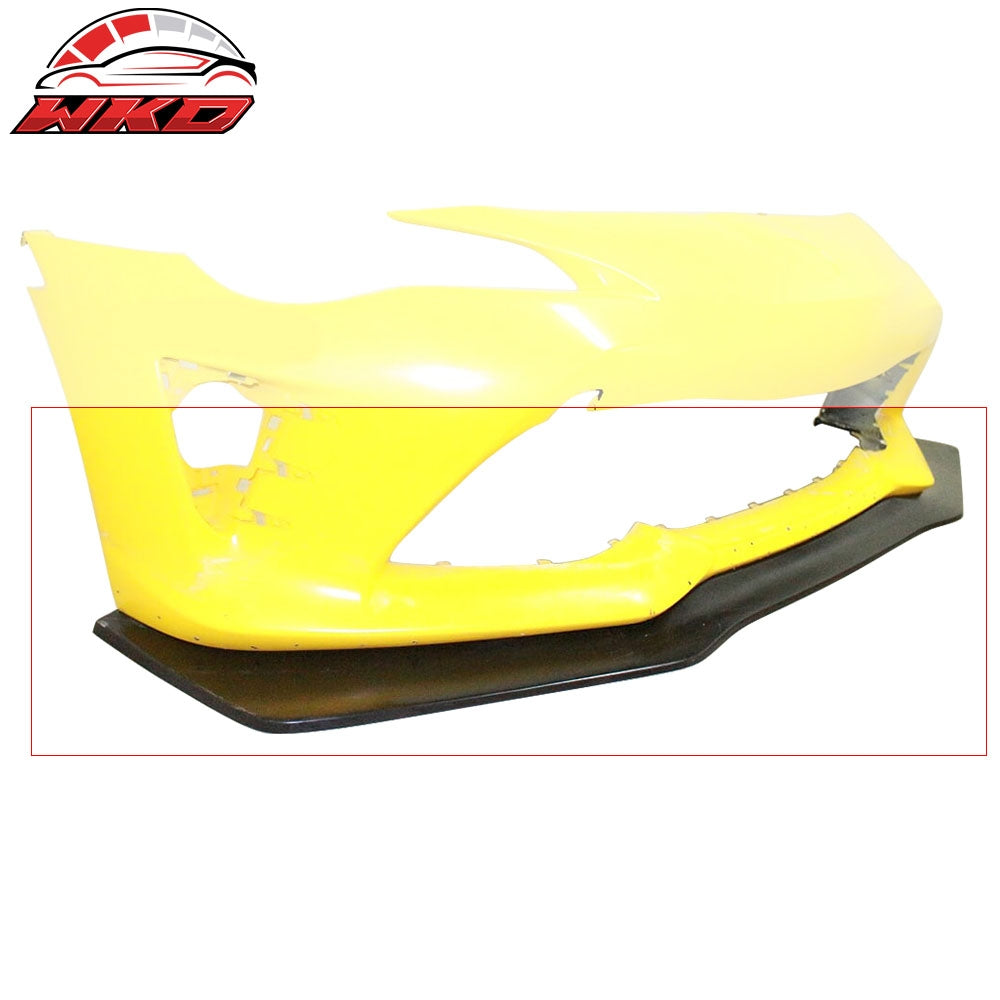 Fits 17-20 Toyota 86 GT86 FT86 IKON Style Unpainted Black Front Bumper Lip - PU