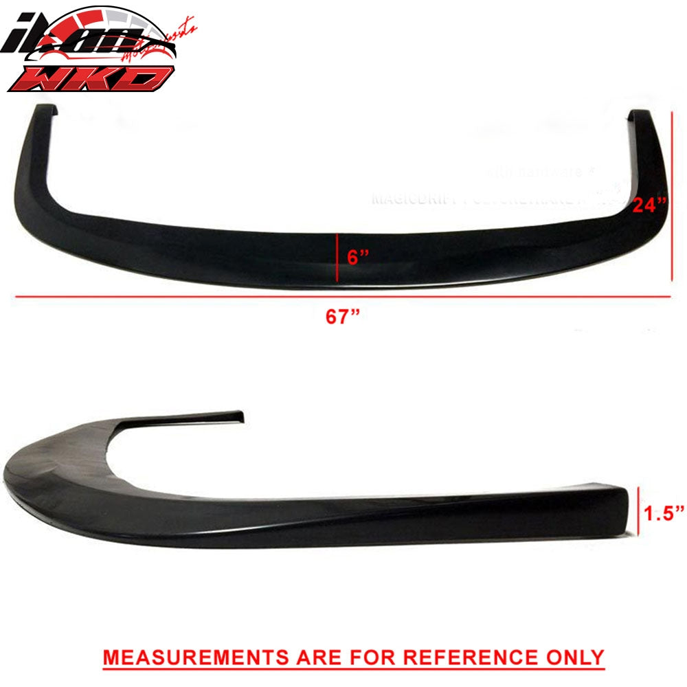 Fits 12-18 Hyundai Veloster CS Style Front Bumper Lip Spoiler Add On PU Splitter