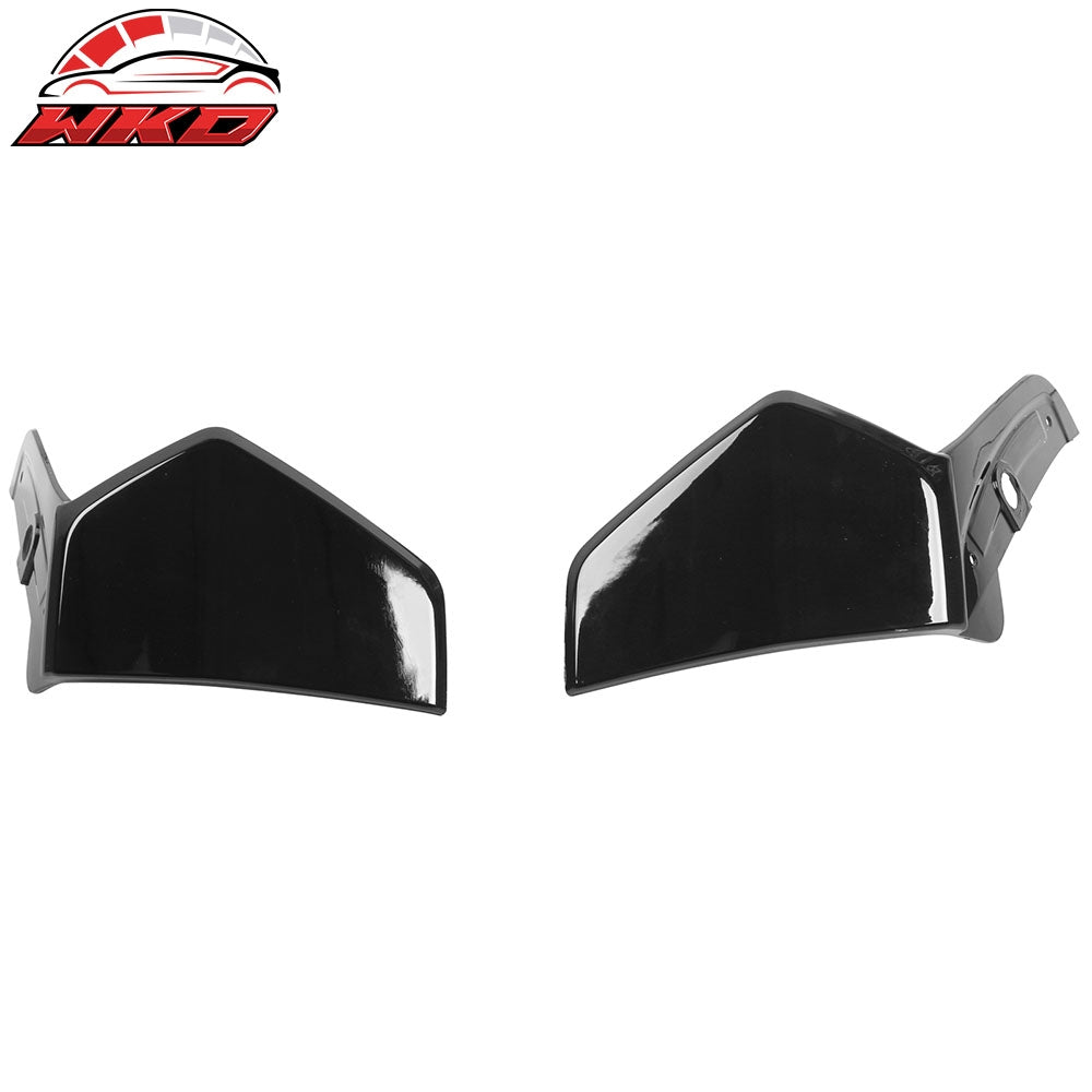 Fit 19-23 BMW G05 X5 M Sport 4PC Front Splitter + Rear Bumper Aprons Gloss Black