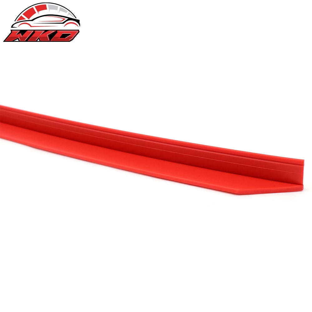 Fits 22-25 Subaru BRZ Coupe 2-Door STI Front Bumper Lip + EPDM Red Lip Protector