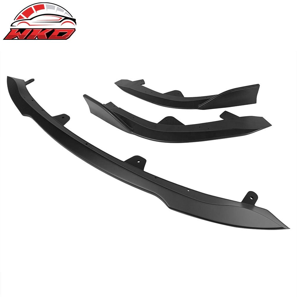 Fits 19-21 Toyota Corolla Auris E210 Hatchback 3PCS Front Bumper Lip Matte Black