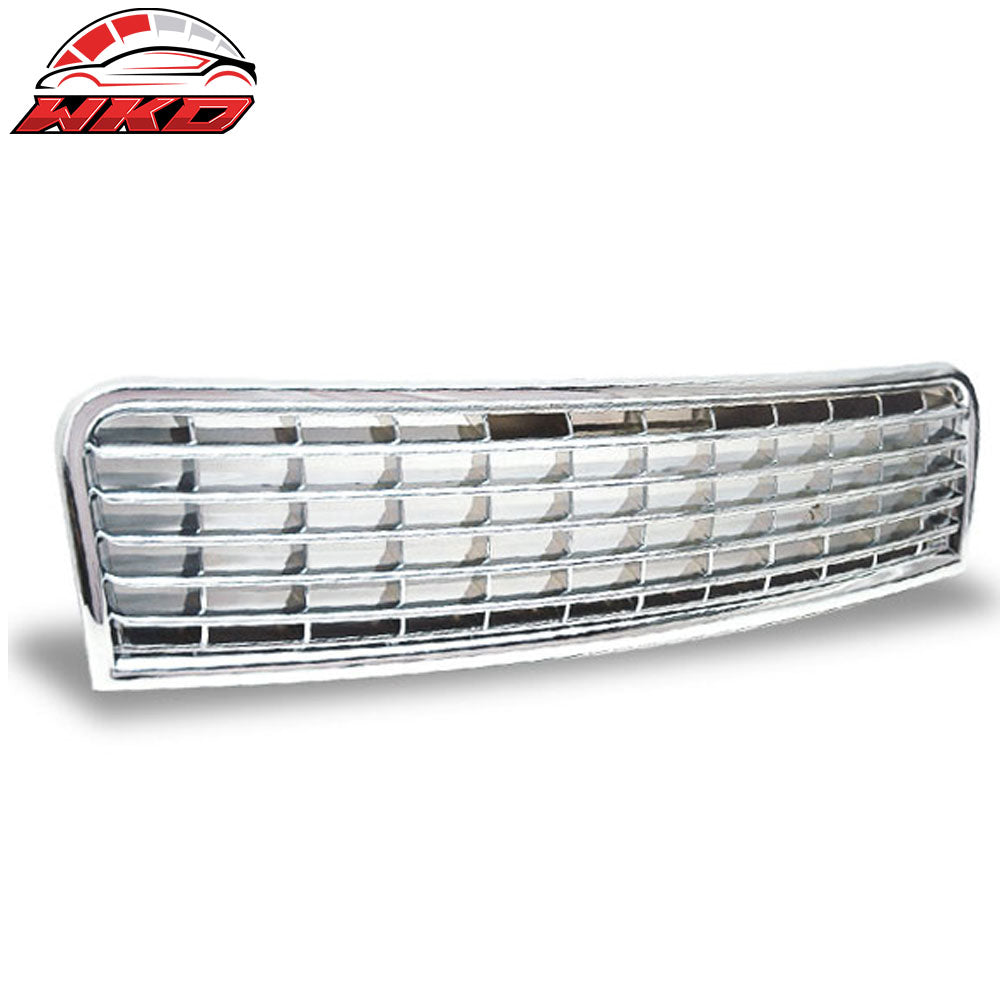 02-05 Audi A4 Badge Less Style Front Upper Bumper Grille ABS | Wholesale
