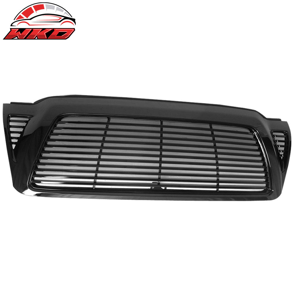 Fits 05-11 Toyota Tacoma Horizontal Style Front Upper Bumper Hood Grill Grille
