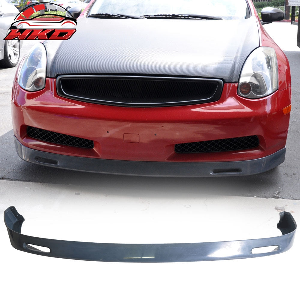Fits 03-07 Infiniti G35 Coupe 2Dr BYS Front Bumper Lip Spoiler - PU