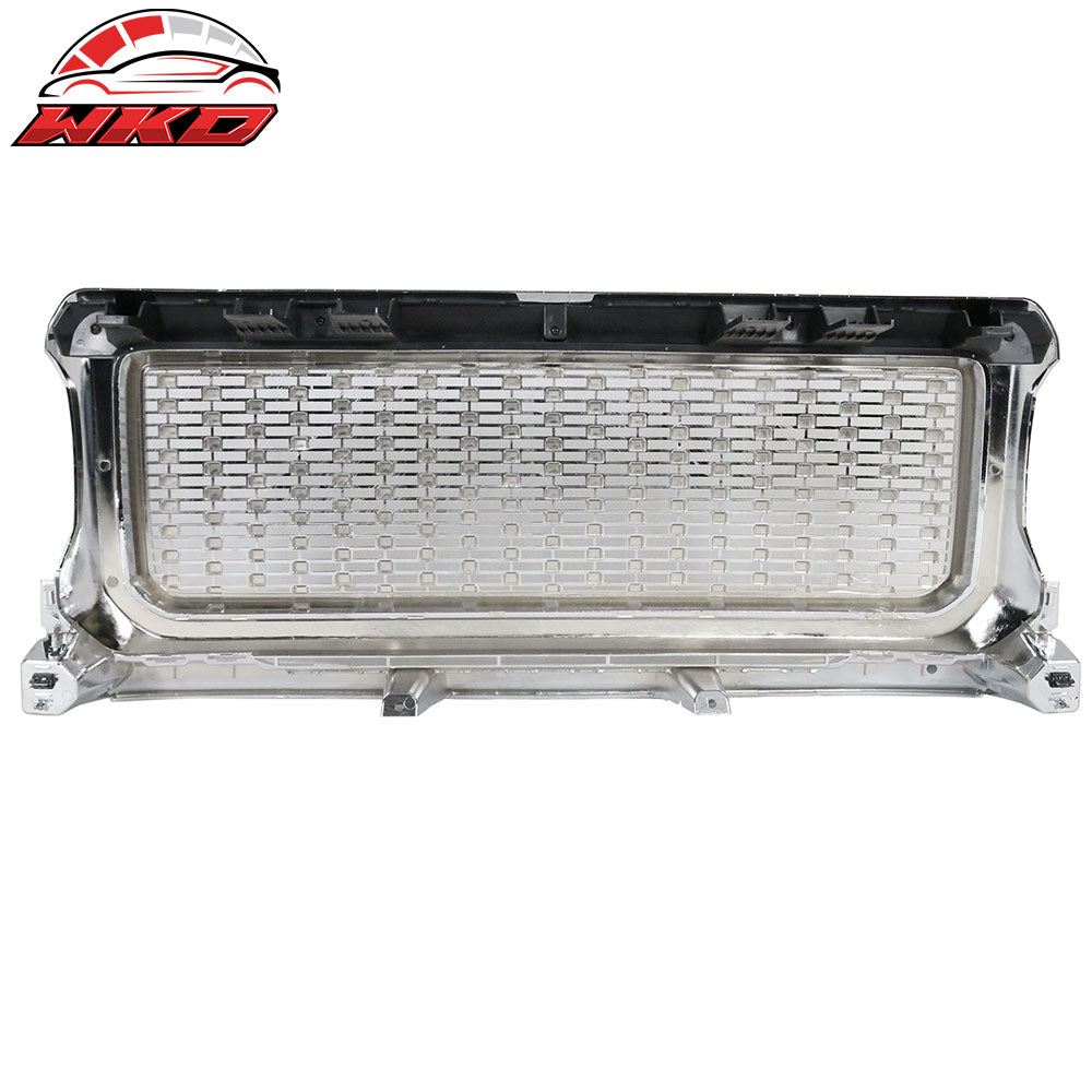 Fits 15-20 GMC Canyon Denali Style Front Bumper Hood Upper Insert Grille Chrome