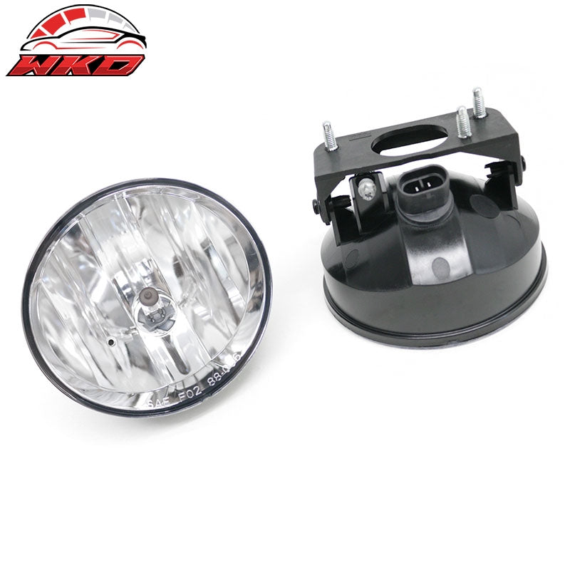Fits 02-09 GMC Envoy Front Bumper Driving Fog Lights Lamp Replacement Clear Lens