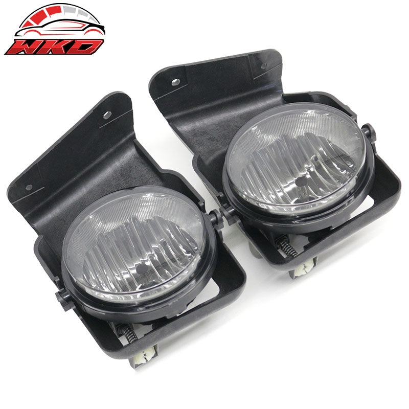 Fits 05-06 GMC Sierra 1500/2500 HD/3500 Fog Lights Smoke Lens Left Right Lamps