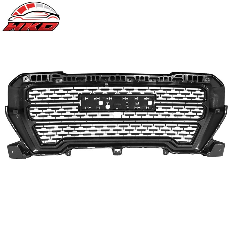 Fit 19-22 GMC Sierra 1500 Denali Style Front Upper Hood Grille Grill Matte Black