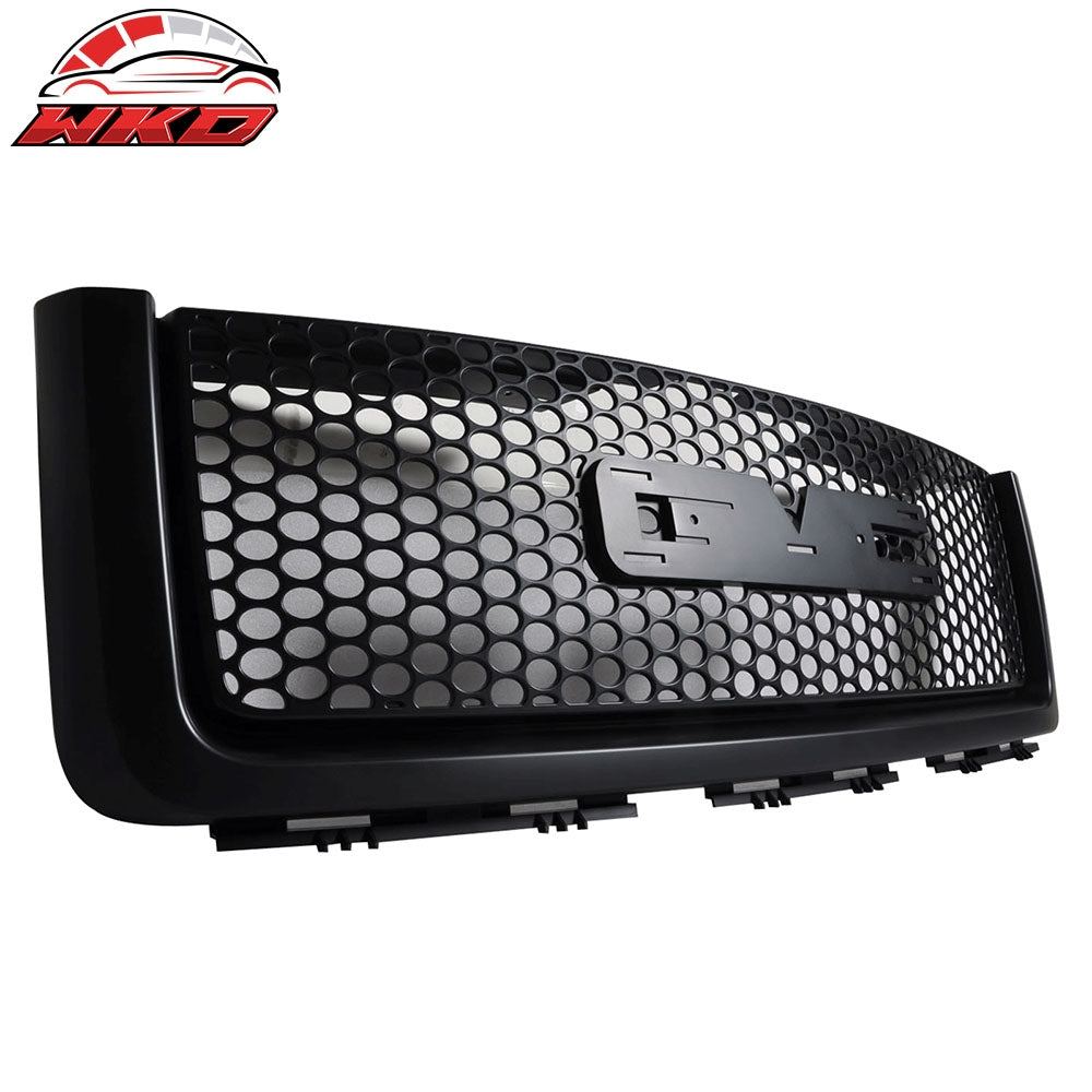 Fits 07-13 GMC Sierra 1500 2500 Light Duty Front Upper Round Hole Grille ABS