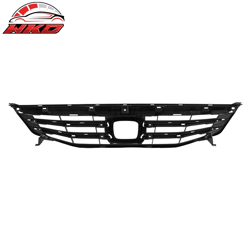 Fits 11-12 Honda Accord Sedan OE Style Front Bumper Upper Grille Cover Black ABS
