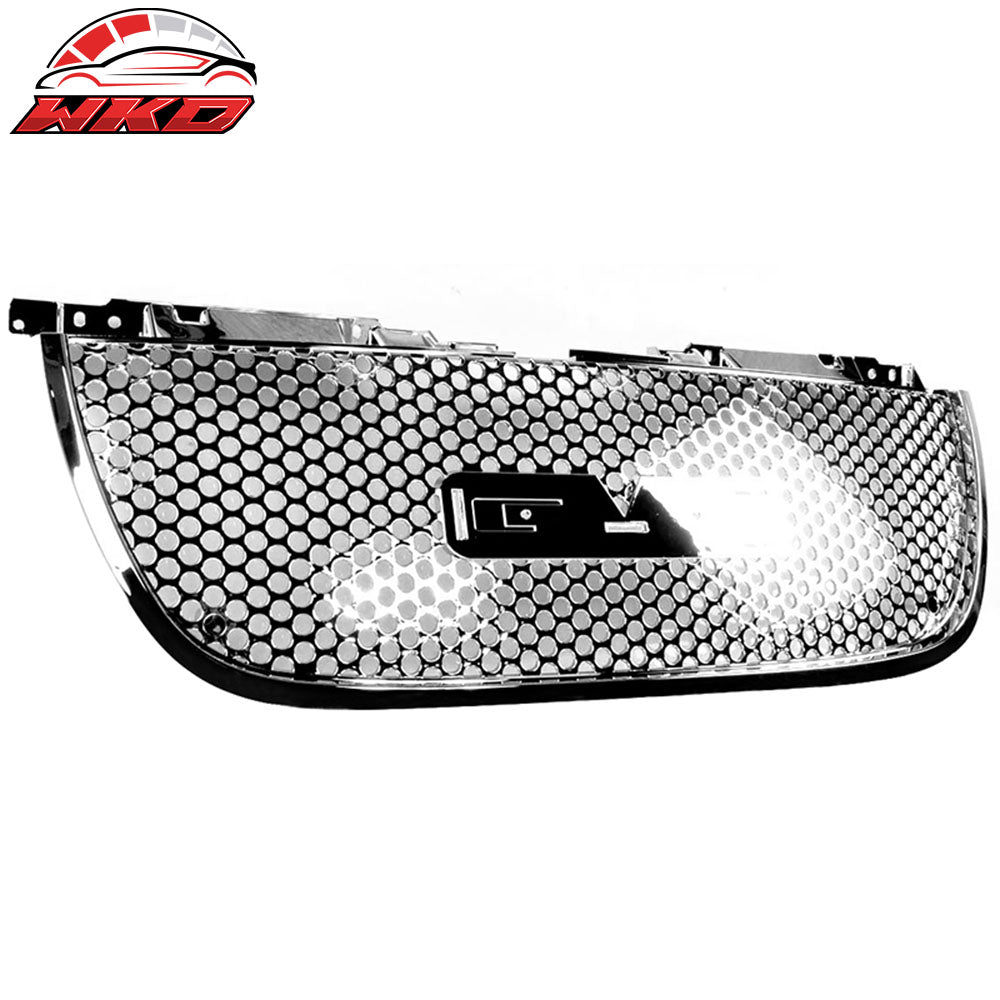Fits 07-14 GMC Yukon Denali SLE /XL 1500 Denali Round Hole Grille Grill Chrome