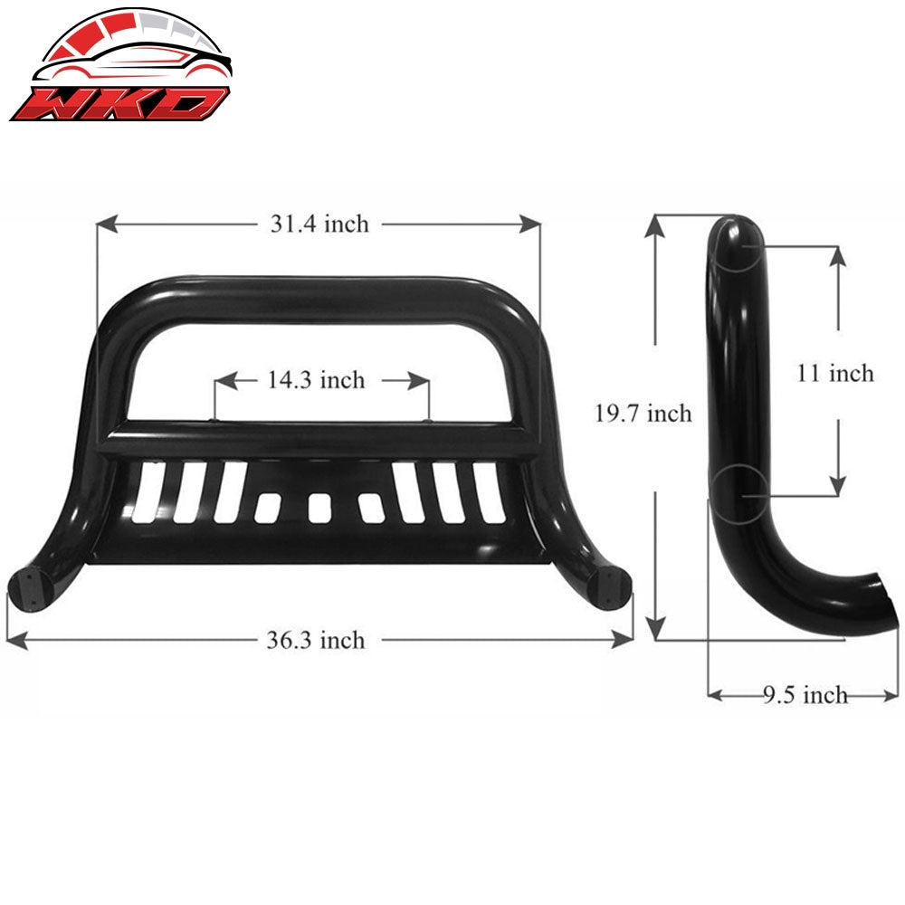 Fits 07-14 Silverado Sierra 2500 3500HD Bull Bar Front Bumper Push Grille Guard