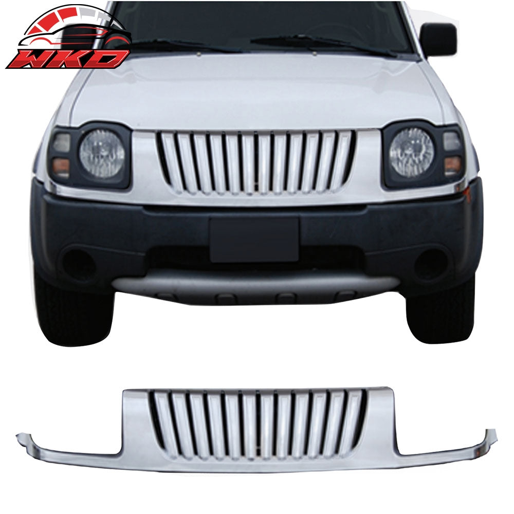Wholesale 02-04 Nissan Xterra Vertical Style Chrome ABS Front Insert Upper Mesh Grille