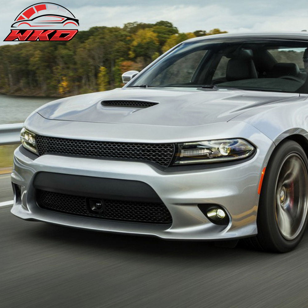 Fit 15-23 Charger SRT8 Front Lower Grille With Adaptive Cruise Control Unpainted