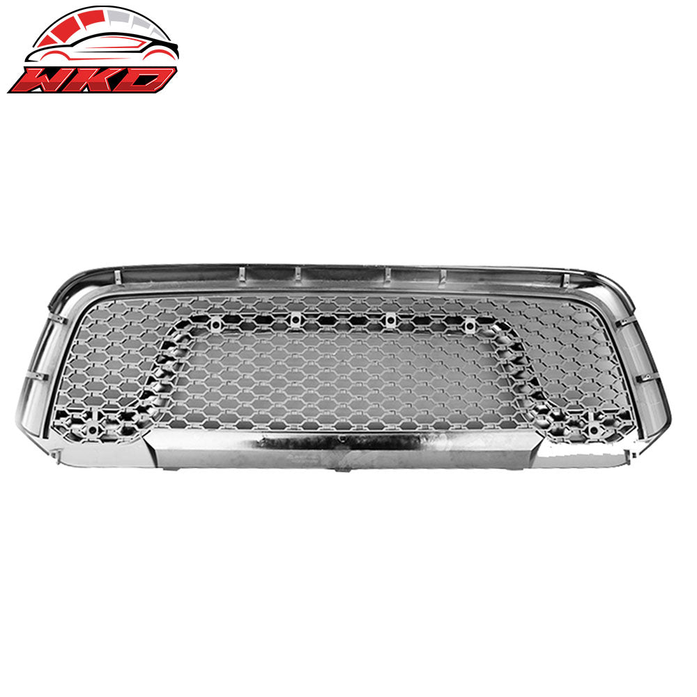 Fits 13-24 Dodge Ram 1500 & Classic Rebel Style Front Upper Grille Chrome ABS