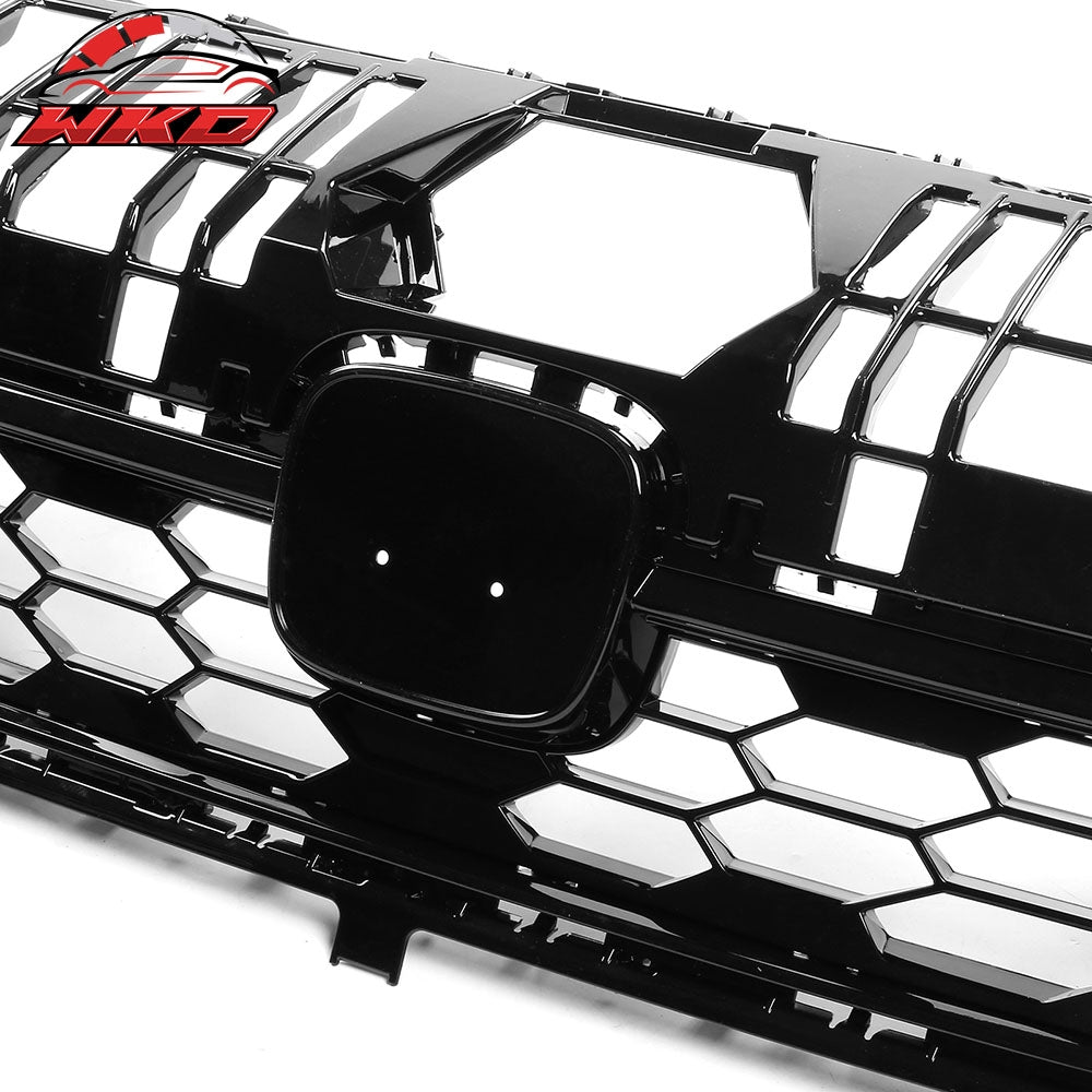 Fits 22-24 Honda Civic Sedan Gloss Black Si Style Upper Mesh Grille Grill ABS