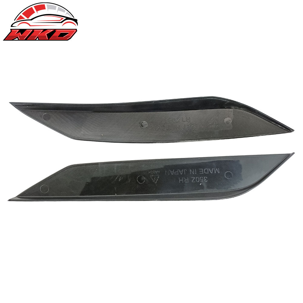 Fits 03-09 Nissan 350Z Headlight Eyelids Eyebrow ABS Painted #KH3 Black Obsidian