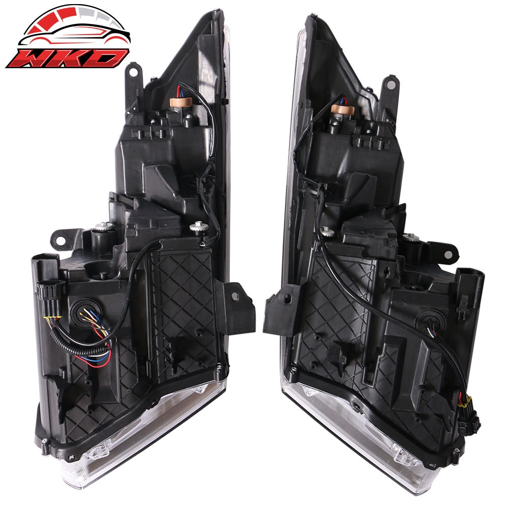 Fits 09-24 Nissan R35 GTR GT-R LED DRL Headlights Upgrade 09-16 to 17+ Head Lamp