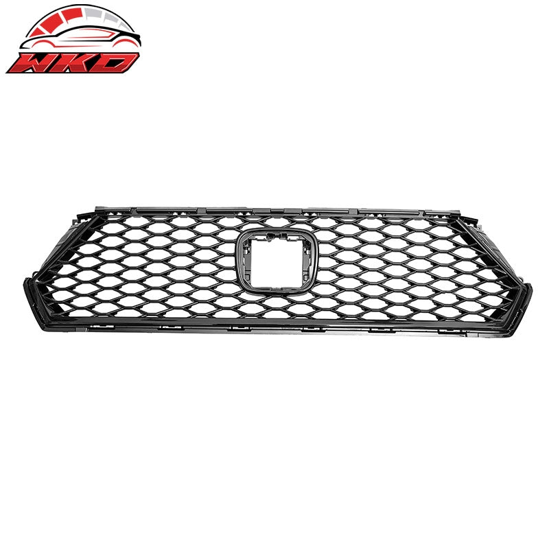 Fits 23-26 Honda Accord 11th TR Style Front Upper Honeycomb Grille Gloss Black