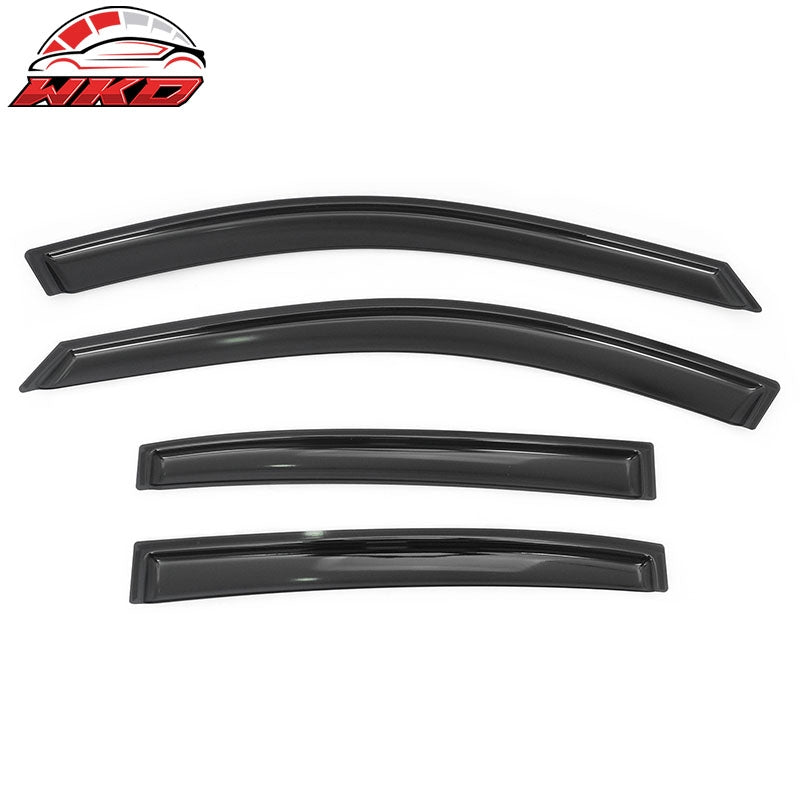 Fits 08-12 Honda Accord Sedan Window Visors In Channel Sun Rain Guard Deflector