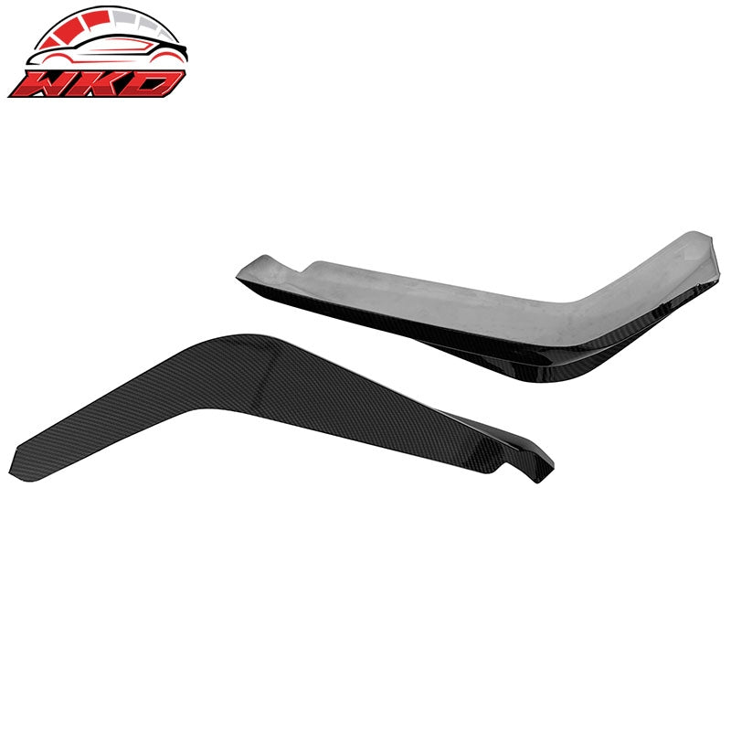 Fits 22-24 Honda Civic 11th HPD Front Bumper Lip Splitter Carbon Fiber Print 2PC