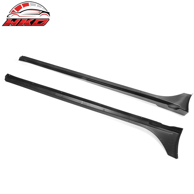 Fits 22-26 Honda Civic 4D 5D Mugen Style 2PCS Side Skirts Rocker PP Gloss Black