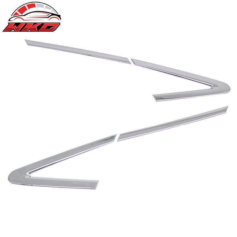 Fits 2012-2015 Honda Civic A Pillar Molding Trims Garnish Cover Chrome ABS 2PCS