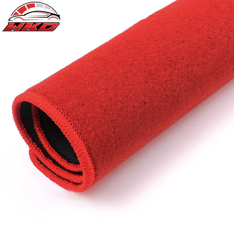 Fits 01-05 Honda Civic Car Floor Mats Liner Front & Rear Nylon Red Carpet 3PC