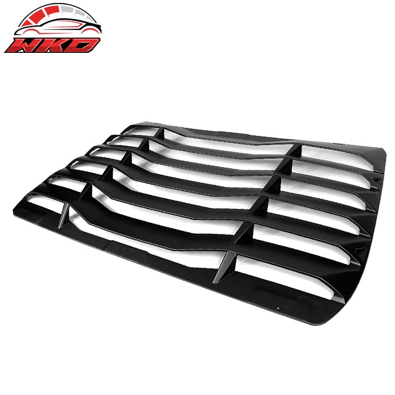 Fits 16-21 Honda Civic Sedan IKON Style Rear Window Louver Cover ABS Matte Black