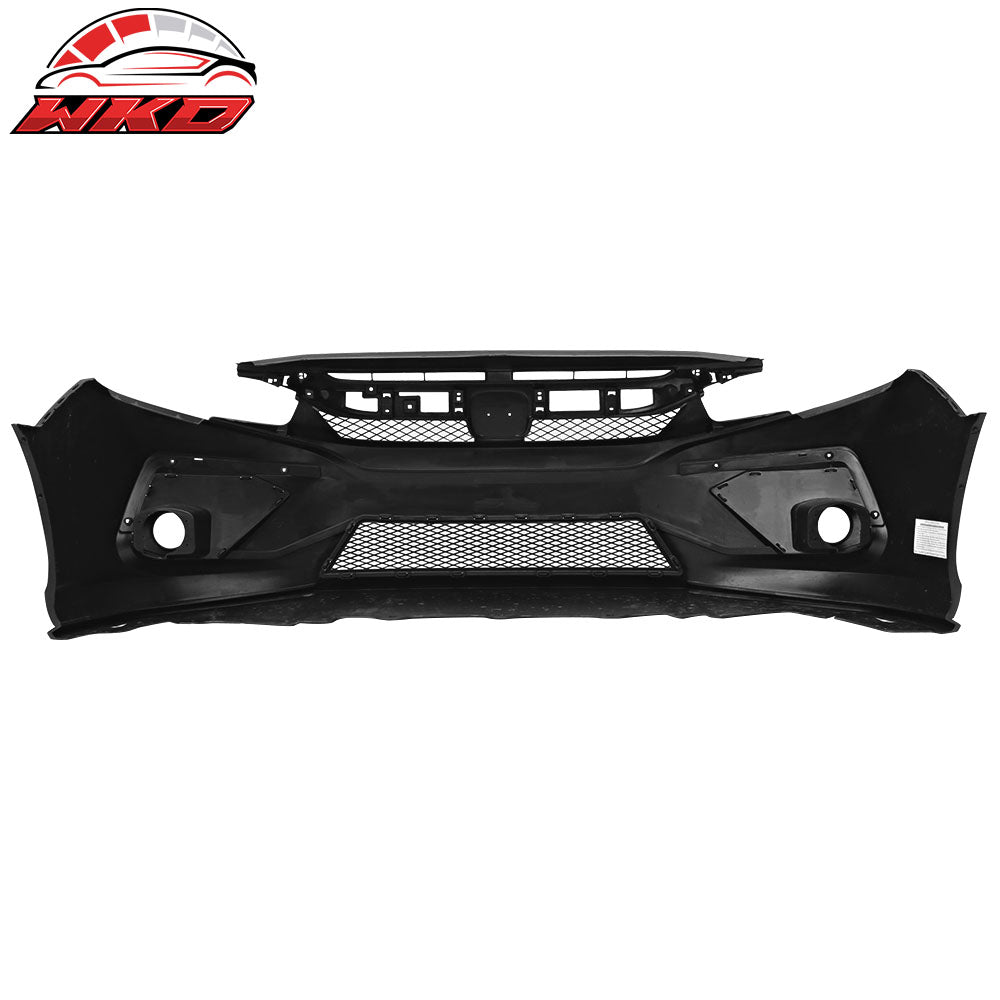 Fits 16-21 Honda Civic Concept Style Front + Rear Bumper Cover + Side Skirts