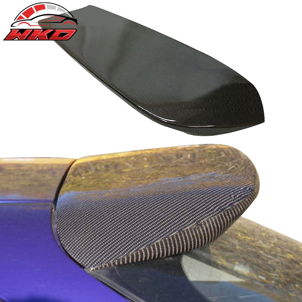 Fits 96-00 Honda Civic Hatchback Carbon Fiber CF Rear Window Roof Visor Spoiler