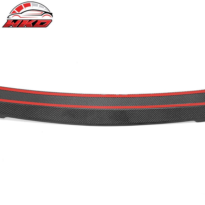 Fits 22-26 Honda Civic Sedan IKON Style Carbon Fiber CF Rear Roof Spoiler Wing