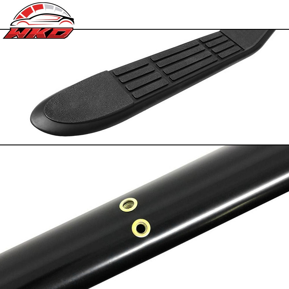 Fits 06-14 Honda Ridgeline 3" Black Driver Passenger Side Step Bar Running Board