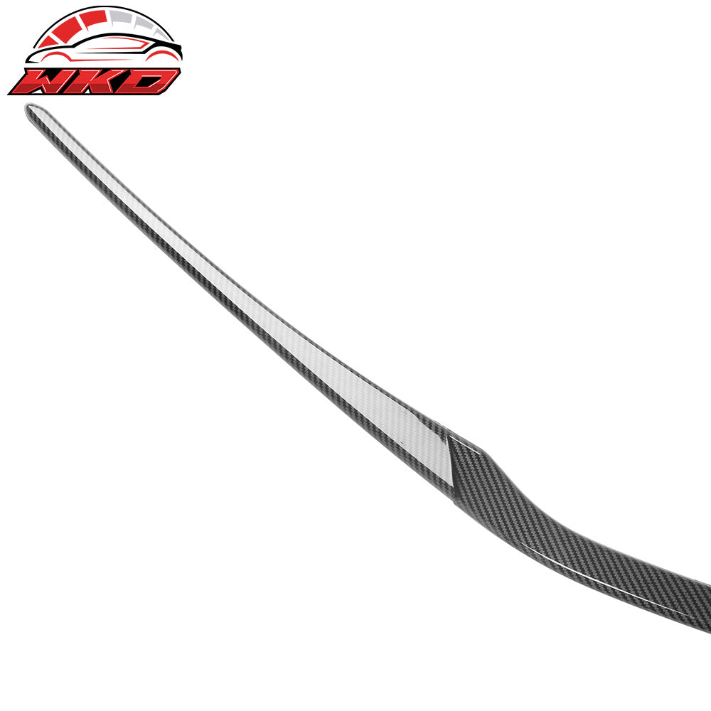 Fits 22-26 Honda Civic MD Style 3PCS Hood Bonnet Grille Trim Carbon Fiber Print
