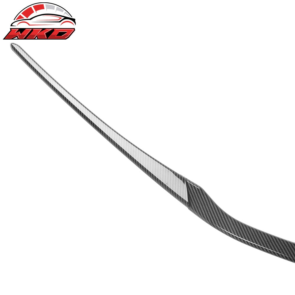 Fits 22-26 Honda Civic MD Style 3PCS Hood Bonnet Grille Trim Carbon Fiber Print
