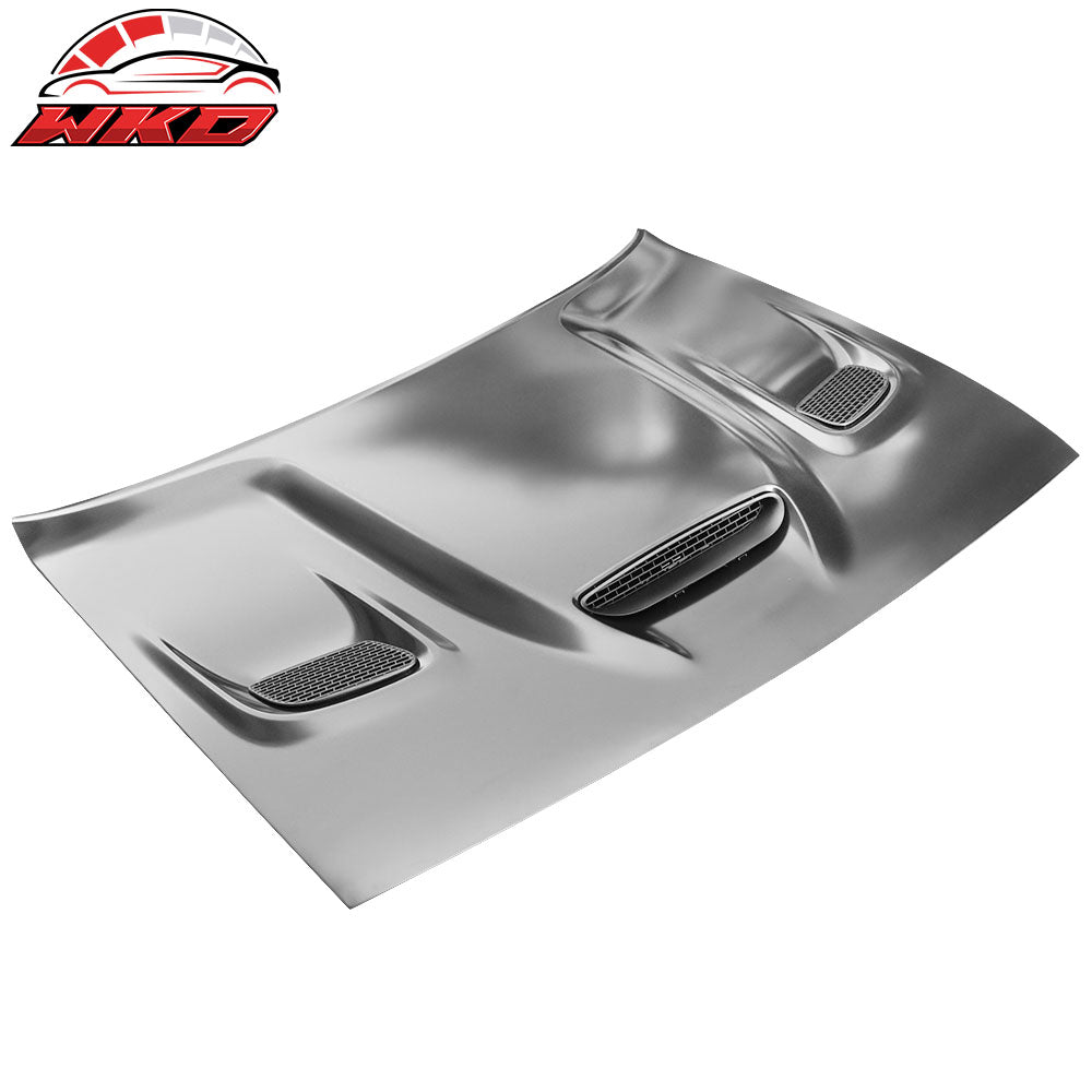 Fits 08-23 Dodge Challenger Hellcat Style Front Hood Panel Replacement Aluminum