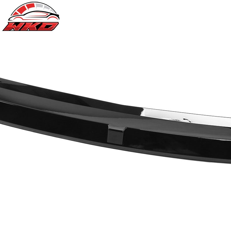 For 22-24 Hyundai Ioniq 5 Gloss Black IKON Style 3PC Front Bumper Lip Spoiler PP