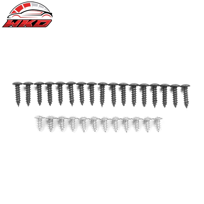 Fits 22-24 Hyundai Ioniq 5 IKON Style Carbon Fiber Print Front Bumper Lip PP 3PC