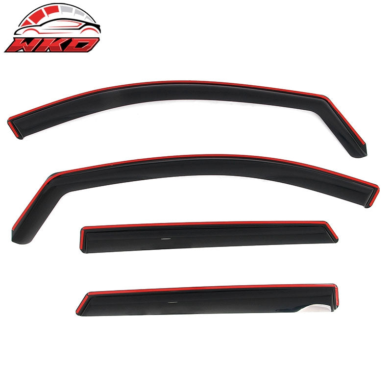 Fits 13-18 Hyundai Santa Fe In-Channel Window Visors Vent Rain Guards Deflectors