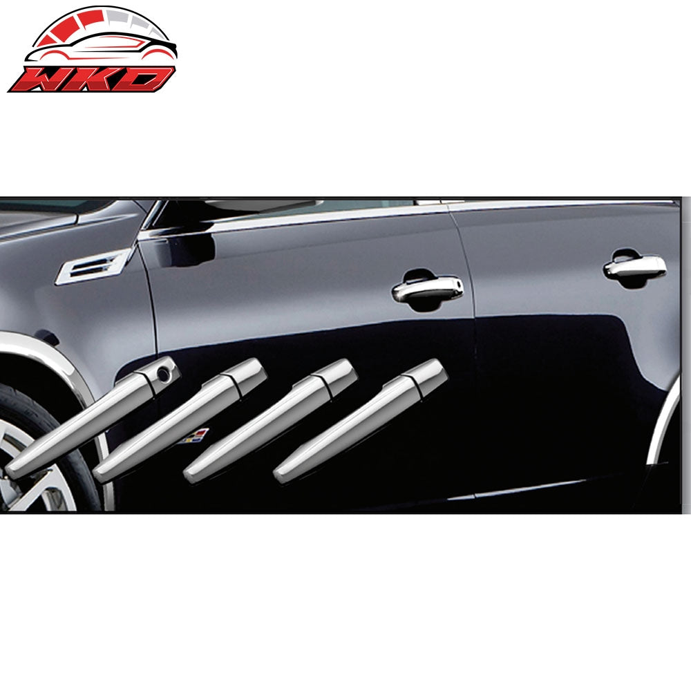 Fits 10-13 Hyundai Tucson 8PCS Front Rear Door Handle Cover W/1-or-2-Keyhole