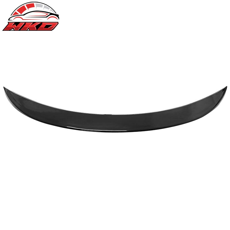 Fits 14-24 Infiniti Q50 AS Style Rear Trunk Spoiler Wing Lip Gloss Black ABS