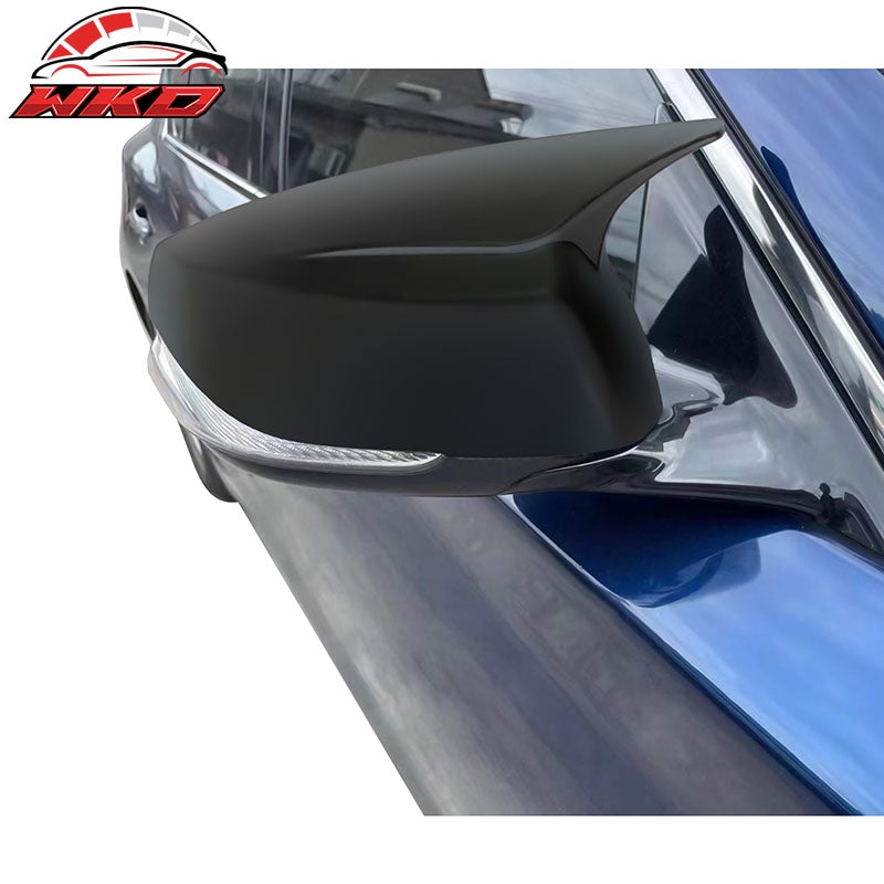 Fits 14-23 Infiniti Q50 Q60 Q70 QX30 Matte Black Rear View Side Mirror Cover Cap
