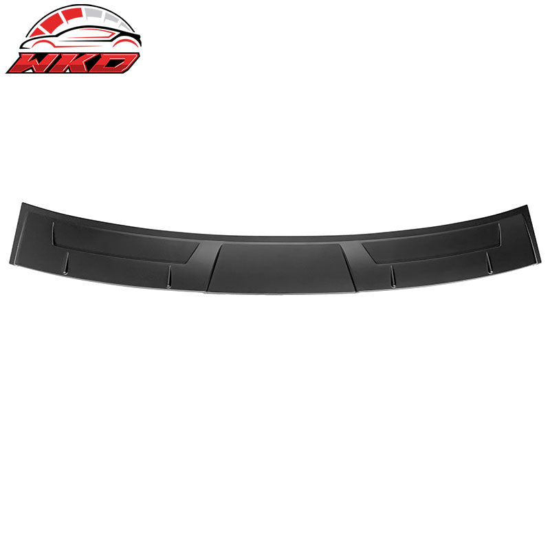 Fits 14-24 Infiniti Q50 V Style Matte Black Rear Window Roof Spoiler Visor Wing