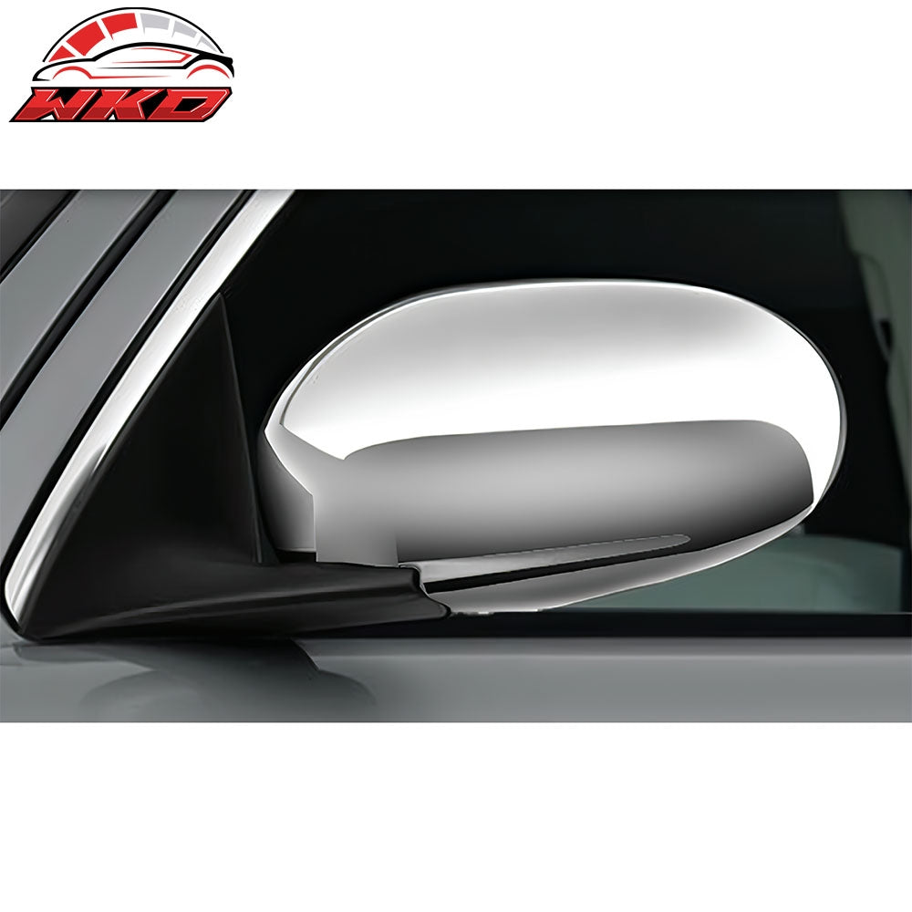 Fits 02-08 Jaguar X-Type Rear Side View Mirror Covers Caps Overlay Chrome ABS