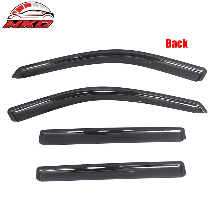 Fits 17-26 Jeep Compass In-Channel Window Visors Vent Rain Sun Guards Deflectors
