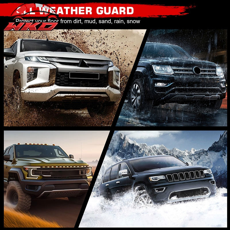 Fits 2017-2026 Jeep Compass TPE All Weather 3D Floor Mats Cargo Liner Carpets