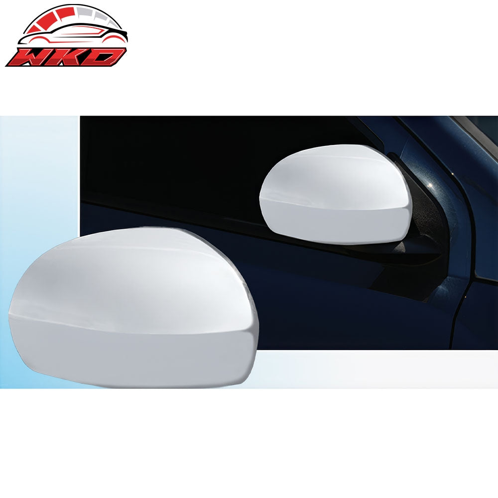 Fits 07-17 Jeep Compass Rear Side View Mirror Covers Caps Overlay Chrome ABS